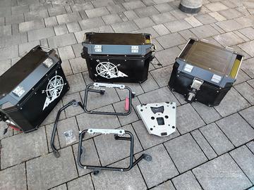 Kit valigie e bauletto expedition Triumph completo