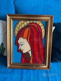 Mosaico di vetro colorato, artigianale