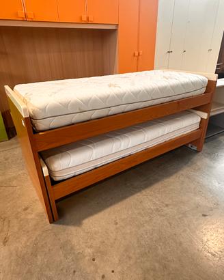Letto singolo con secondo a scomparsa