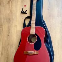 Chitarra acustica Fender + custodia + capo