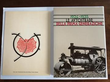 Libro vintage illustrato autostrade italiane