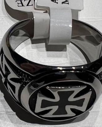 Anello biker acciaio indosabile