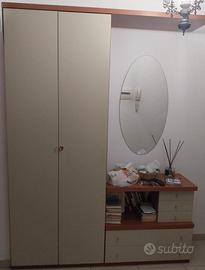 Mobile Ingresso 2 ante – ripiano – specchio
