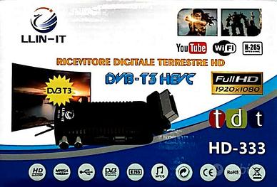 Decoder mini digitale terrestre dvb t3 scart 180 u