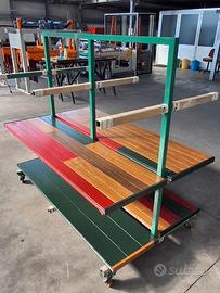 Scaffalatura / Carrello mobile a 4 ripiani