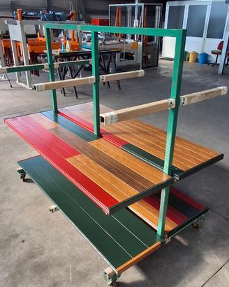 Scaffalatura / Carrello mobile a 4 ripiani