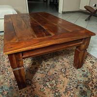 Tavolino legno massello 120x70