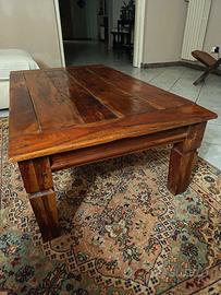 Tavolino legno massello 120x70