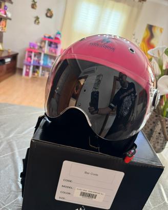CASCO JET RODEO DRIVE ROSA CON VISIERA