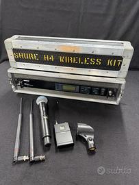 Sistema microfonico wireless Shure UHF-R UR4S con