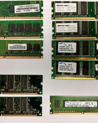 Schede Memoria RAM Varie