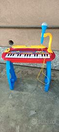 Tastiera Pianoforte Giocattolo Bimbi con Microfono
