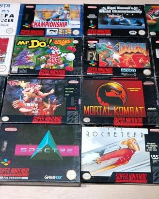 Nintendo SNES giochi originali vintage