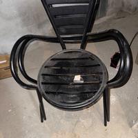 2 Sedie in ferro battuto