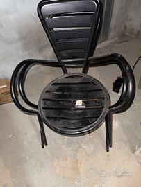 2 Sedie in ferro battuto