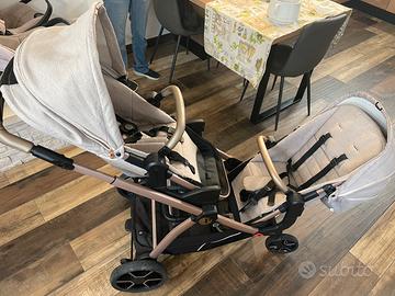 Passeggino gemellare + 2 ovetti