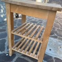Tagliere su Carrello in legno