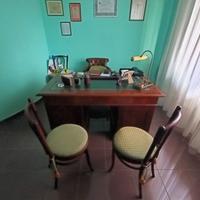  scrivania e libreria in mogano