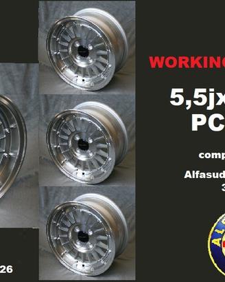 Cerchi lega scomponibili 13 Alfa 33 75 alfasud