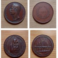 Lotto 8 medaglie antiche politiche e religiose 