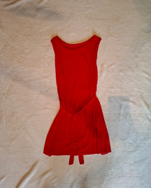 Vestito da donna rosso fuoco