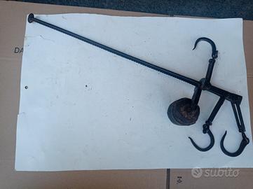 Antica Rara Bilancia Stadera Borbonica in Ferro