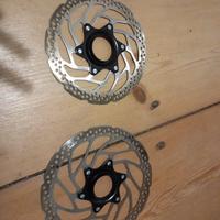 Coppia dischi  freno mtb 160 180