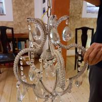 lampadario Maria Teresia in cristallo ad una luce