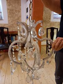 lampadario Maria Teresia in cristallo ad una luce