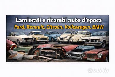 Ricambi e lamierati per auto d’epoca