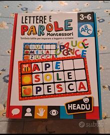 Gioco educativo Lettere e parole Montessori