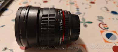 SAMYANG 85 mm 1,4 x Nikon (F) reflex