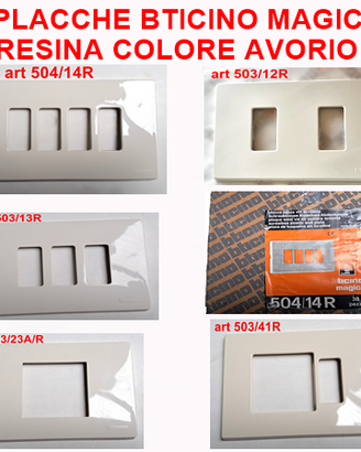 Bticino Magic Placche Resina Colore Avorio