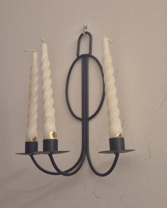 Set 2 candelabri da parete Ikea vintage