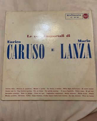 Doppio vinile Enrico Caruso e Mario Lanza