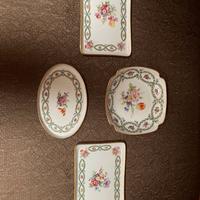 Set 4 piatti vintage in porcellana di Limoges