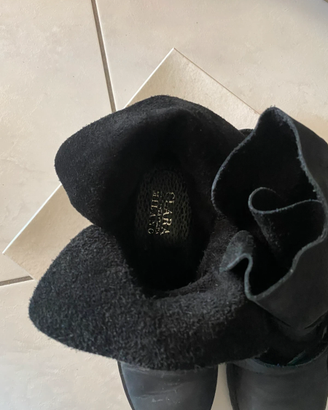 Stivaletti pelle nera Clara Styling Milano n. 37