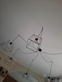 Lampadario a sospensione industriali 6 punti luce