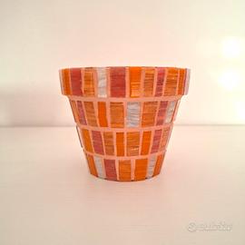 Vaso artigianale fatto a mano in Mosaico Bisazza