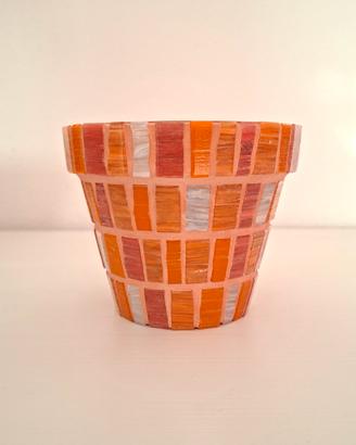 Vaso artigianale fatto a mano in Mosaico Bisazza