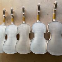 Fai da te violino incompiuto 4/4 kit violino bianc