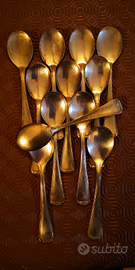 Cucchiaini antichi dessert argento 1000