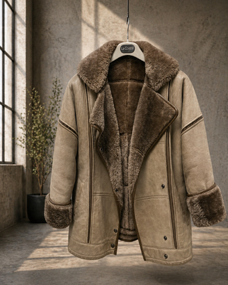 Shearling (montone) donna vintage  Fur Ettex Paris
