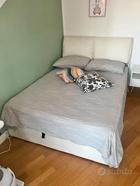 Letto matrimoniale contenitore 140x200 + materasso