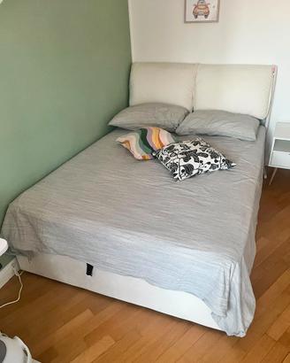 Letto matrimoniale contenitore 140x200 + materasso