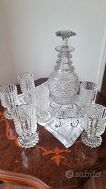 bortiglia+6 calici in cristallo