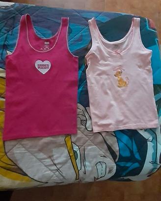 Set di due canottiere per bambina XS Disney