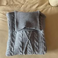 Maglione uomo collo alto Colore grigio Taglia M