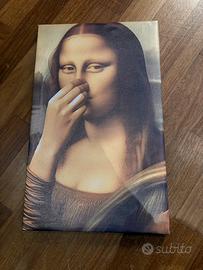 Quadro tela Mona Lisa 41x26cm