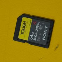Scheda SD Sony TOUGH 64GB – 300MB/299MB